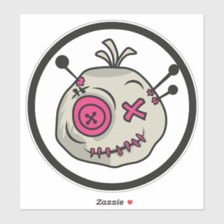 Voodoo Token Large 8" x 8" Vinyl Sticker
