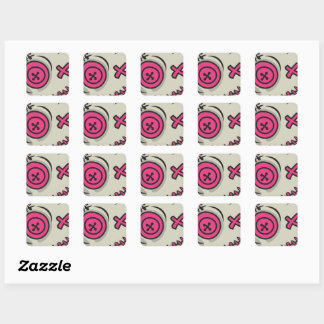Voodoo Token Square Stickers