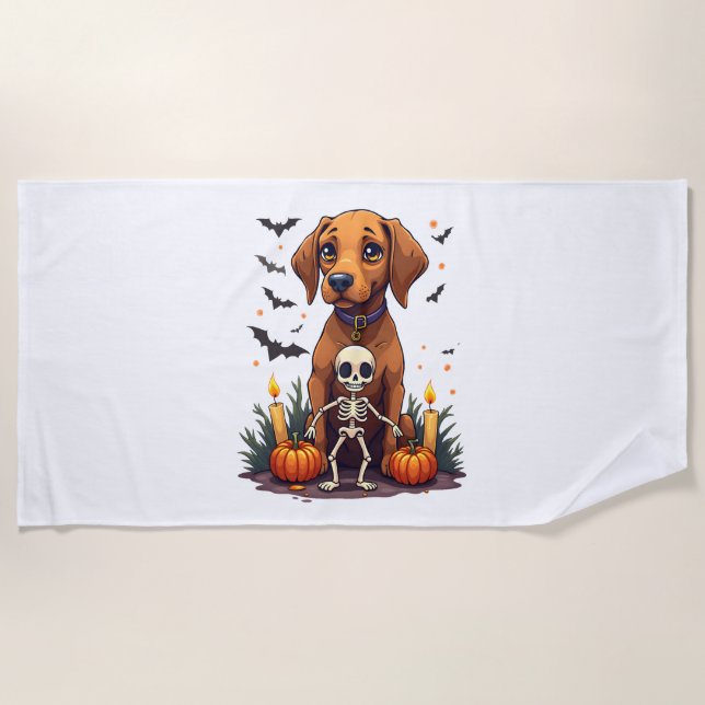 Voodoo Vizsla Dog Strandtuch (Vorderseite)