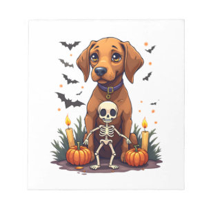 Voodoo Vizsla Hund Notizblock