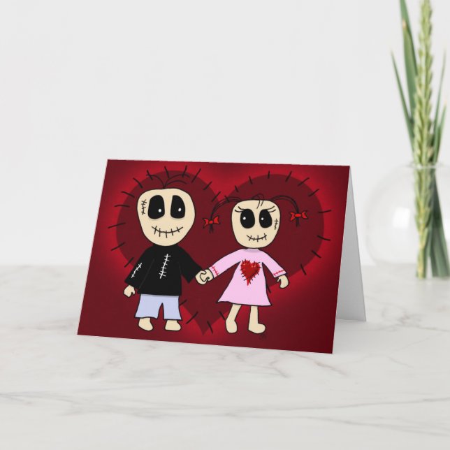 "Voodoovalentine-" Karte (Vorderseite)