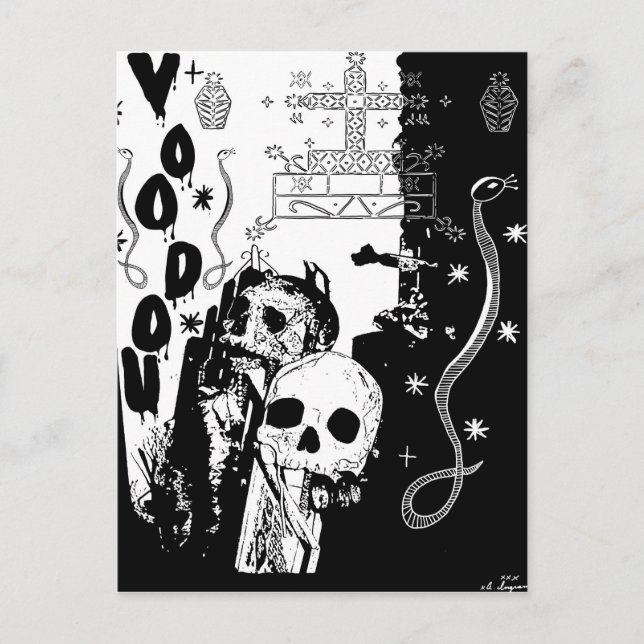 Voodou-Postkarte Postkarte (Vorderseite)