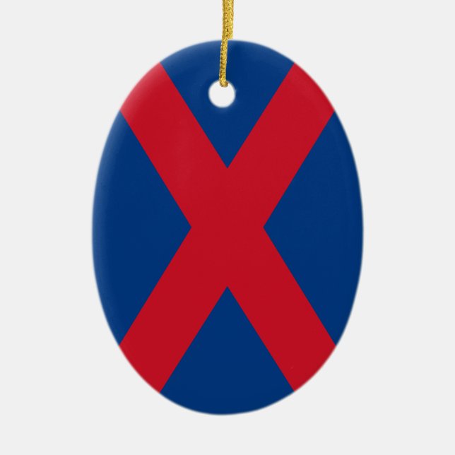 Voortrekker-Flagge Keramik Ornament (Vorne)