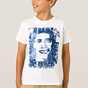 "Voote Obama for Change" Vintag-Look Ball T. T-Shirt