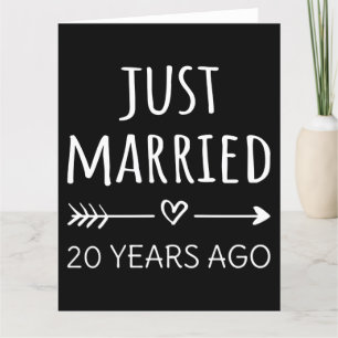 Vor 20 Jahren haben wir geheiratet Karte