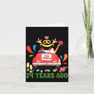 Vor 24 Jahren geheiratet lustiges 24. Hochzeitspaa Karte