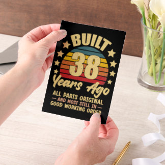 Vor 38 Jahren Alle Teile Original 38. Geburtstag