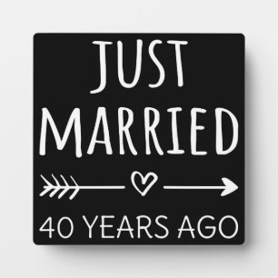Vor 40 Jahren gerade verheiratet Fotoplatte