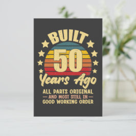 Vor 50 Jahren Gebaut Alle Teile Original 50. Gebur Einladung