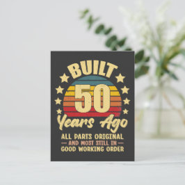 Vor 50 Jahren Gebaut Alle Teile Original 50. Gebur Einladungspostkarte