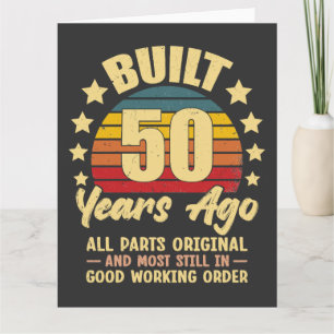 Vor 50 Jahren Gebaut Alle Teile Original 50. Gebur Karte