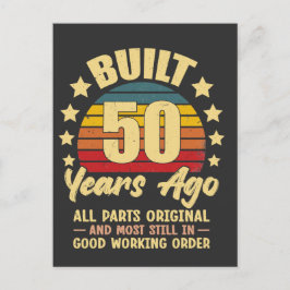 Vor 50 Jahren Gebaut Alle Teile Original 50. Gebur Postkarte