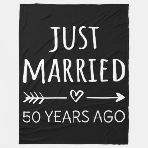 Vor 50 Jahren gerade verheiratet Fleecedecke