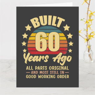 Vor 60 Jahren Gebaut Alle Teile Original 60. Gebur Karte