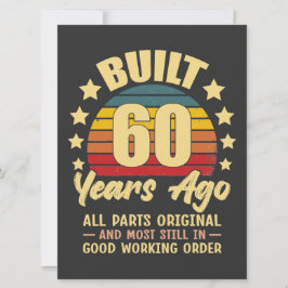 Vor 60 Jahren Gebaut Alle Teile Original 60. Gebur Karte