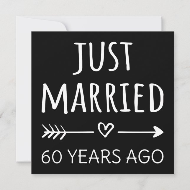 Vor 60 Jahren gerade verheiratet (Vorderseite)