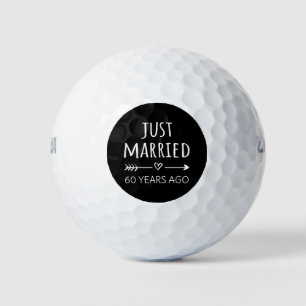 Vor 60 Jahren gerade verheiratet Golfball