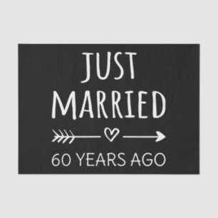 Vor 60 Jahren gerade verheiratet Seidenpapier