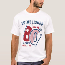 Vor 80 Jahren gegründet | Geburtstagsgeschenk Idee T-Shirt