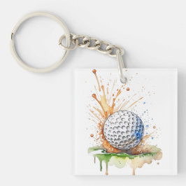 Vor allem auf dem Green Golf Ball Schlüsselanhänger