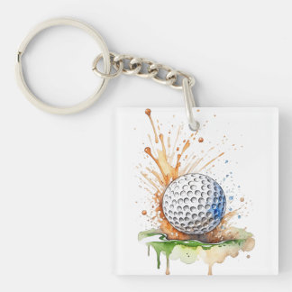 Vor allem auf dem Green Golf Ball Schlüsselanhänger