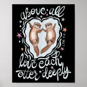 Vor allem die Liebe, die sich gegenseitig tief ver Poster