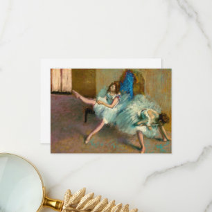 Vor dem Ballett von Edgar Degas Dankeskarte