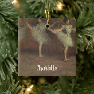 Vor dem Ballett von Edgar Degas, Vintage Kunst Keramikornament