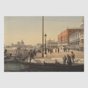 Vor dem Palast des Doges Venedig, Italien Seidenpapier