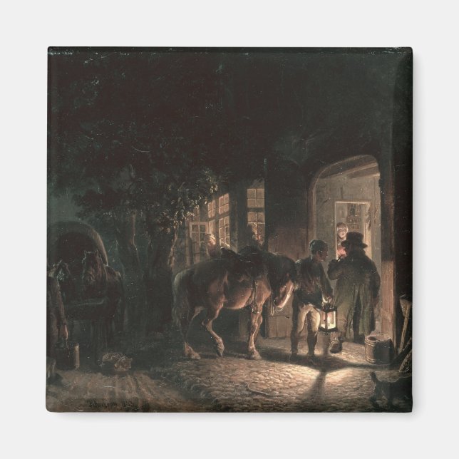 Vor dem Pub, 1843 Magnet (Vorne)