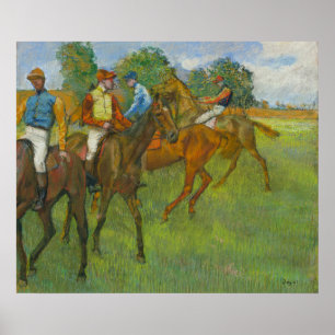 Vor dem Rennen von Edgar Degas Poster