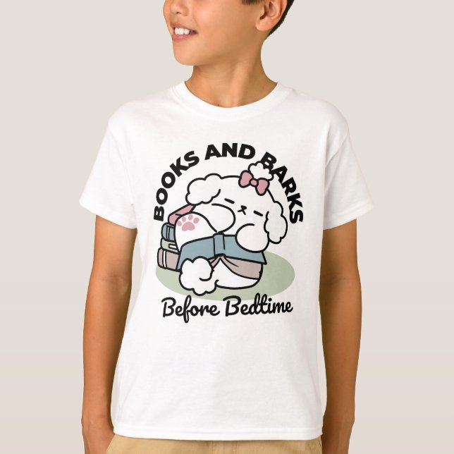 Vor dem Schlafengehen mit meinem Nachwuchs - Buch  T-Shirt (Vorderseite)