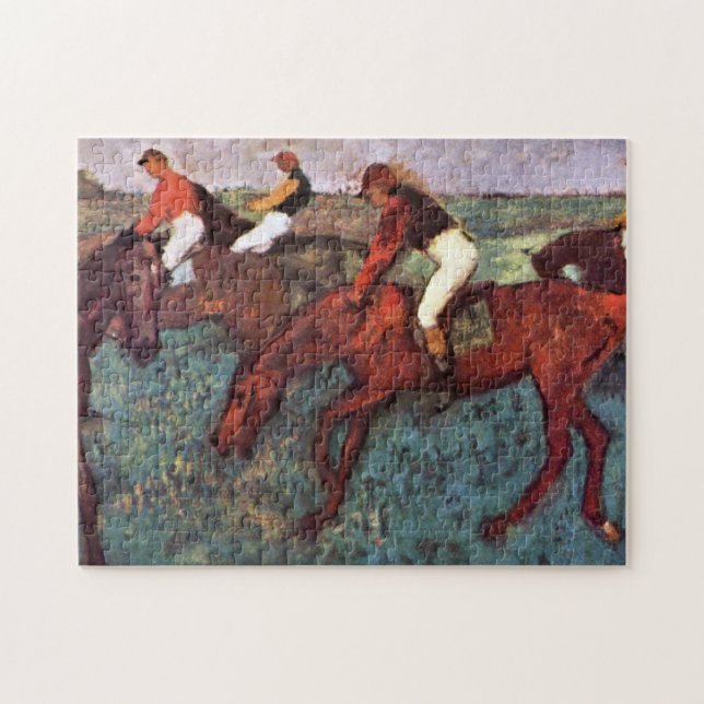 Vor dem Start des Jockeis-Trainings - Degas-Malere (Horizontal)