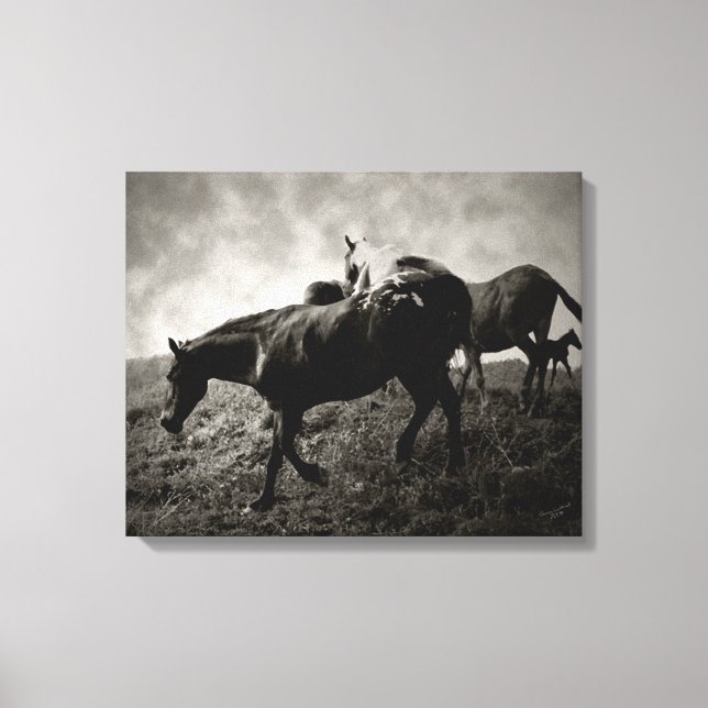 Vor dem Sturm überwältigte Canvas Leinwanddruck (Vorderseite)