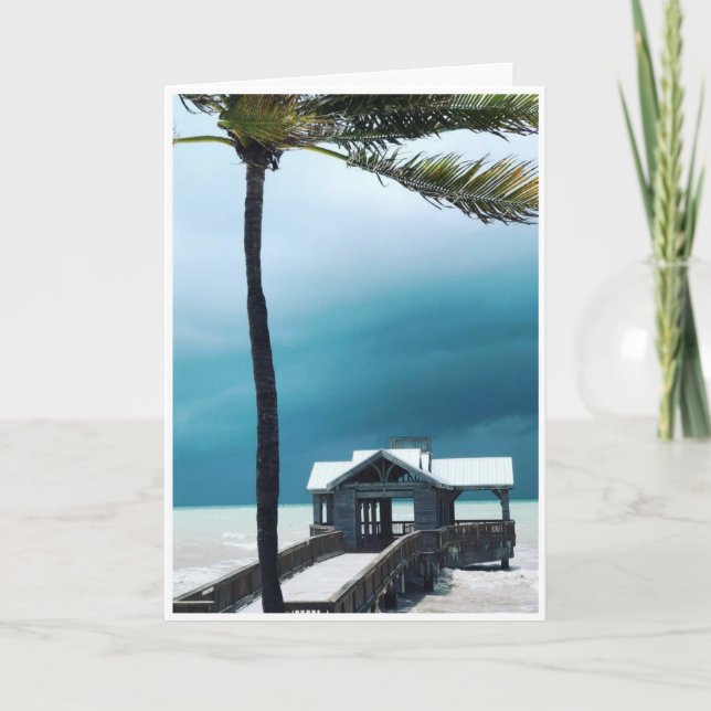 Vor der leerstehenden Storm-Karte<Blank Inside> Einladung (Vorderseite)