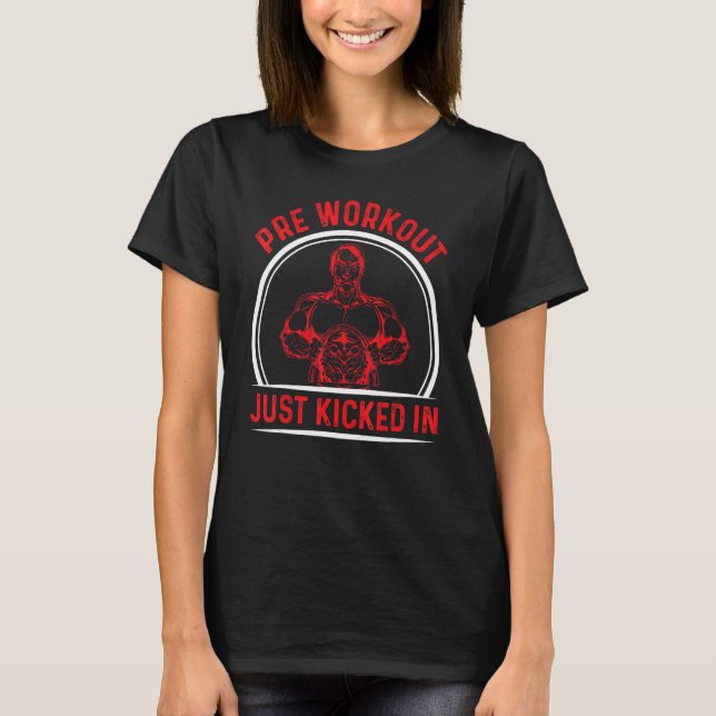 Vor der Schulung, nur in Bodybuilder gestartet T-Shirt (Vorderseite)