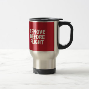 Vor Flug entfernen Reisebecher