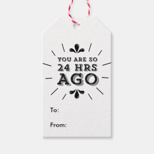 Vor Hipster sind Sie so 24 Stunden lustig Geschenkanhänger