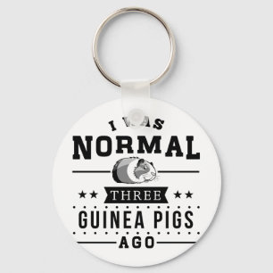 Vor ich war normalen drei Meerschweinchen Schlüsselanhänger