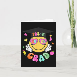 Vor-k Graduate Groovy Smile Face Abschluss 2025 G Karte