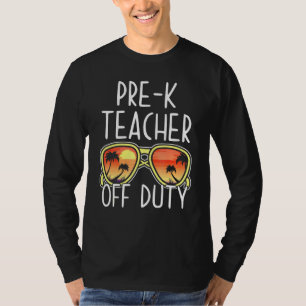 Vor-K-Lehrer aus der Pflicht Sonnenbrille Beach Va T-Shirt