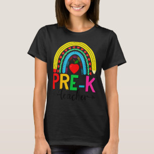 Vor-K-Lehrer-Regenbogen zum ersten Schultag T-Shirt