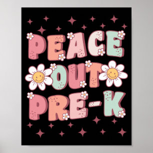 Vor-k Niedliche Groovy letzten Tag der Vorschulzei Poster