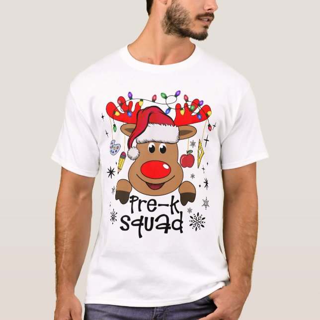 Vor K Squad frohe Weihnachten T-Shirt (Vorderseite)