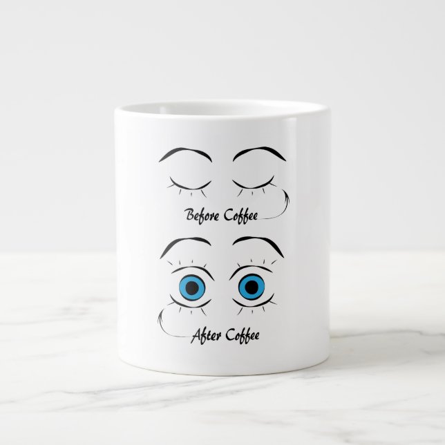 Vor Kaffee/Nachkaffee Jumbo-Tasse (Vorderseite)