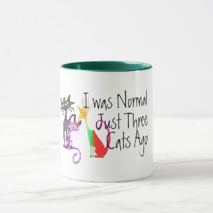 vor niedlich war ich normaler drei Katzen Tasse