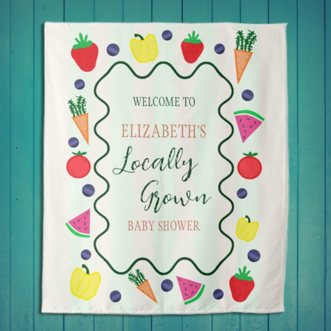 Vor Ort gebaute Baby-Dusche auf dem Bauernmarkt Wandteppich (Von Creator hochgeladen)