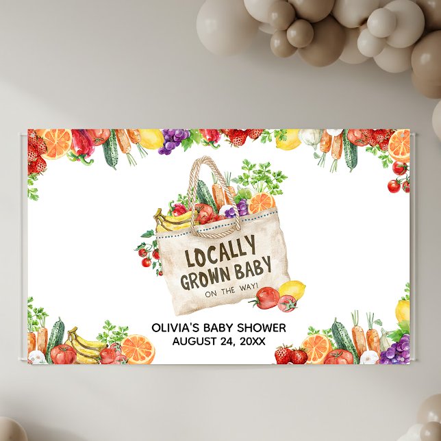 Vor Ort gebaute Babydusche Banner (Locally Grown Baby Shower Banner)