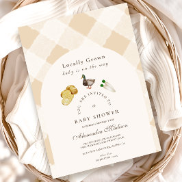 Vor Ort gebaute Babydusche Einladung