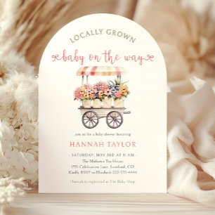 Vor Ort gebaute Babydusche Einladung